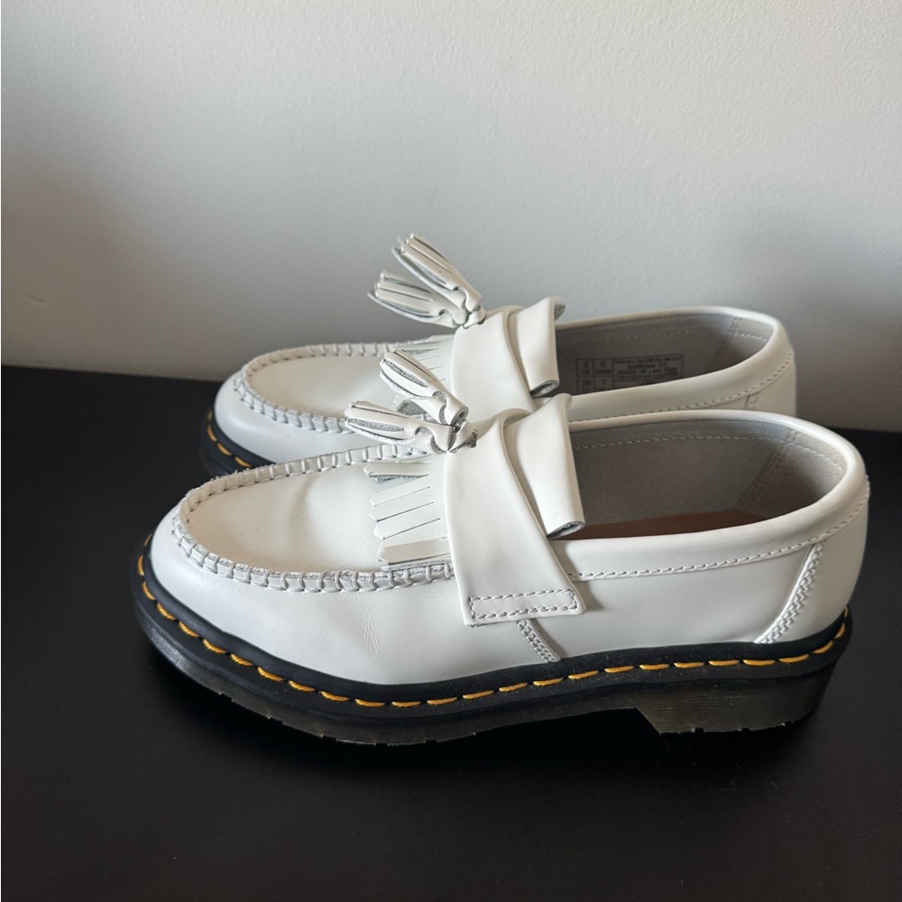 Dr. Martens White Adrian Loafers - Picture 3 of 6